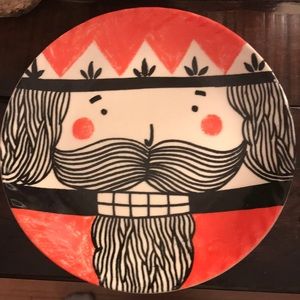 Anthropologie x Krafty K Nutcracker Side Plate bc NWOT
